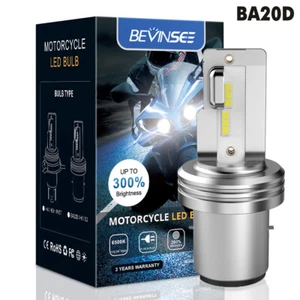 Bombilla de faro LED BA20D para HiSun Massimo UTV 500 700 Bennche MSU TSC TE FE450 - Imagen 1 de 9