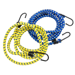 2 x 150cm Elastic Bungee Cord Strapping Travel Luggage Car Roof Stretch Rope - Picture 1 of 3