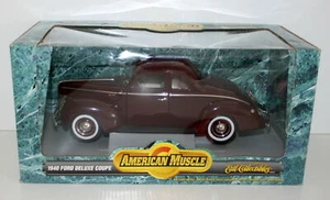 ERTL 1/18 - 7936 1940 FORD DELUXE COUPE - MAROON - Picture 1 of 2