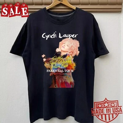 New Cyndi Lauper Farewell Tour 2025 Gift For Fans Unisex S-5XL Shirt - Image 1 of 3