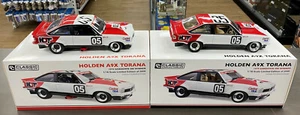 BROCK TWIN PACK 1978 + 1979 SANDOWN WINNER HOLDEN TORANA 1:18 MODEL CAR W/DECALS - Picture 1 of 22