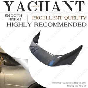 CARBON oe-style Rear Trunk Spoiler Wing Kit For 93-02 Toyota Supra MK4 - Foto 1 di 17