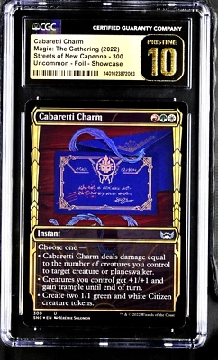 MTG Magic the Gathering Streets of New Capenna Cabaretti Charm CGC 10 Pristine - Image 1 of 4
