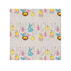 Easter-Themed Face Towel, Cute Bunny and Chick Towel, Spring Decor, Holiday - Picture 1 of 5