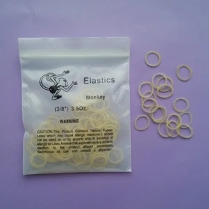 3.5oz 3/8" Braces Rubber Bands Dental Orthodontic Latex Elastics Monkey Natural - Picture 1 of 8