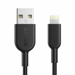 Anker Powerline II Ladekabel Apple auf USB Kabel 0,9 m iPhone iPad Schwarz - Bild 1 von 6
