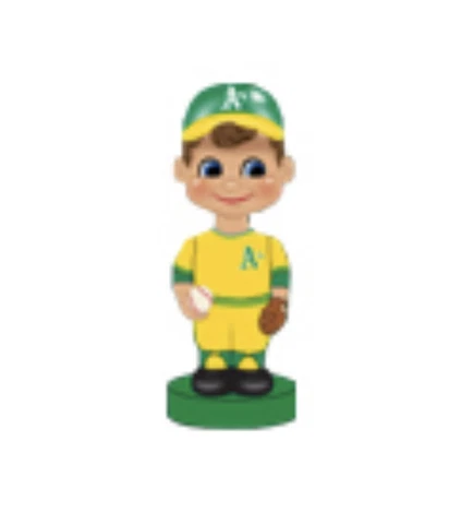 NEW Oakland A's Retro Boy Face Bobblehead 7/23 2023 SGA Athletics Bobble Cover