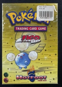 2002 POKEMON TCG FACTORY SEALED BOX WOTC HOTFOOT NEO GENESIS THEME DECK - Picture 1 of 2