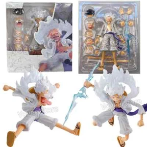 Figura de acción One Piece Monkey D Luffy Gear 5 Sun God Nika Luffy PVC - Imagen 1 de 19