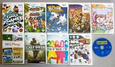 Wii Game Lot (10 Games) Rayman, Family Game Night, Sims, Babysitting Mama, COD