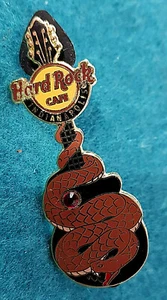 INDIANAPOLIS RED JEWEL COBRA SNAKE GUITAR SERIES 2013 Hard Rock Cafe PIN LE - Picture 1 of 1