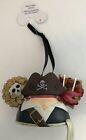Disney Parks Pirates of the Caribbean Mickey Ears Hat Ornament RARE New w Tags