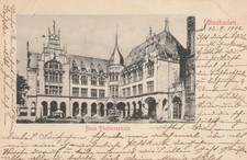 Litho AK Wiesbaden Neue Töchterschule 1902