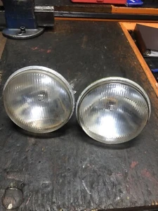 COPPIA FARI ANTERIORI CARELLO 00300700 FIAT 1100 103 SERIE DOPPIO VETRO - Foto 1 di 12