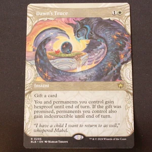 Dawn's Trece (Vitrina) Magic The Gathering Bloomburrow Raro 295 Casi Nuevo - Imagen 1 de 6