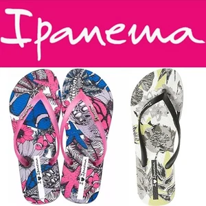 Flache Damen-Flip-Flops Mädchen Ipanema Sommer pink schwarz weiß UK-Verkäufer Größe UK4 - Bild 1 von 15