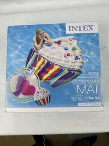Cupcake Aufblasbare Schwimmbad Floß Luftmatte Sommer Strand Spielzeug INTEX NEU - Bild 1 von 5
