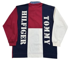 Vintage Tommy Hilfiger USA Flag Rugby (Size XL) - Picture 1 of 3