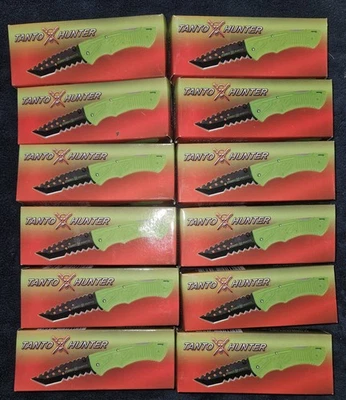 12 FROST CUTLERY TANTO HUNTER LOCK BACK FOLDER TX-080G - Image 1 of 4