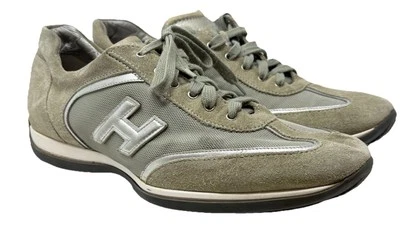 Hogan Zapatos Para Hombres EE. UU. 8 UE 41 Top Tenis Gris Gamuza Gris Lona VER TODAS LAS FOTOS Foto 1 de 4