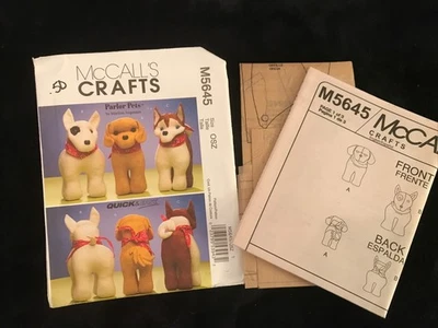 Vtg McCalls Sewing Pattern M5645 Parlor Pets Dogs 2008 Uncut - Image 1 of 2