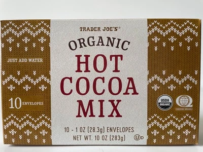 2 paquetes de mezcla instantánea Trader Joe’s ORGÁNICA Hot COCOA: 10 paquetes oz cada uno Foto 1 de 4