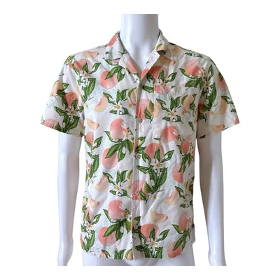 ALPINE DESIGN Mens Size Small Short Sleeve Floral Hawaiian Button Front Shirt - Image 1 of 4