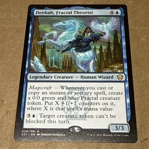 Magic The Gathering - Deekah, Fractal Theorist R Commander 2021 26/81 Near Mint - Bild 1 von 2