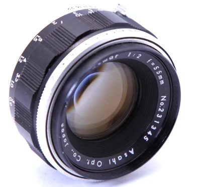 Early Auto Takumar 55mm f2 PreSet M42 Pentax Asahi Opt Co Japan 55/2 Lens Superb - Image 1 of 4