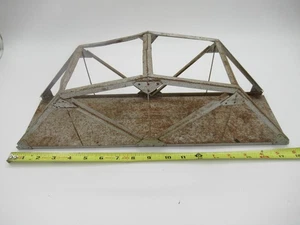 Trenino VINTAGE TUTTO METALLO PONTE ARGENTO - 18" LUNGO "Look" - Foto 1 di 8
