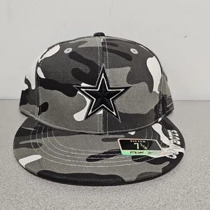 NWT Dallas Cowboys NFL Camoflauge Reebok Fitted Hat Cap 7 3/4 New With Tags - Picture 1 of 12