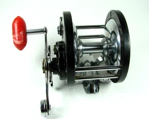 VTG Penn Delmar No. 285 Conventional Reel Red Handle No Salt Damage GUC - Picture 1 of 10