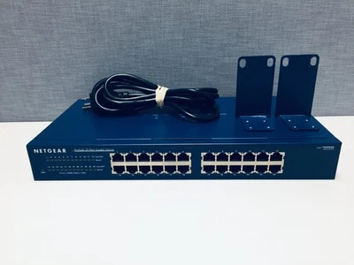 Netgear ProSAFE 24-Port Gigabit Switch JGS524 V2 w/ Power Cord - Image 1 of 4