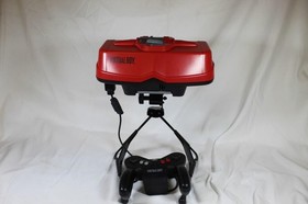 Nintendo Virtual Boy Vintage 1995 Stereoscopic 3D Game Console w/ Mario's Tennis