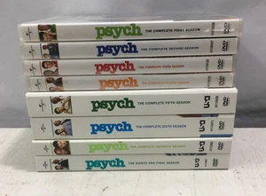 PSYCH THE COMPLETE SEASONS 1-8 DVD Sets 1 2 3 4 5 6 7 8 - Picture 1 of 3