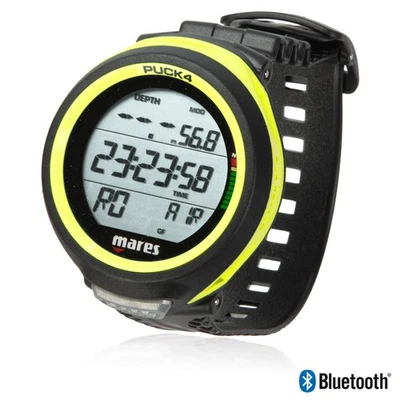 Mares Tauchcomputer Puck 4 - für Luft und Nitrox, gelb - Bild 1 von 4