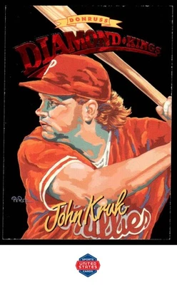 1994 Donruss #DK-9 John Kruk Diamond Kings Baseball Card - Image 1 of 2