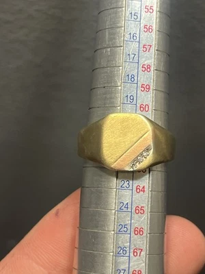 Anillo de diamantes Siffari 10K oro 3 tonos amarillo blanco rosa para hombre talla 9,75 ¡5,8 gramos! Foto 1 de 4