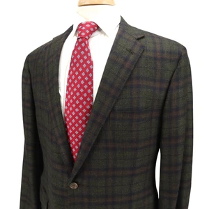 Sartoria Partenopea 100% Cashmere Earthy Green Blazer Sport Coat 40R Tagged 44R - Picture 1 of 16