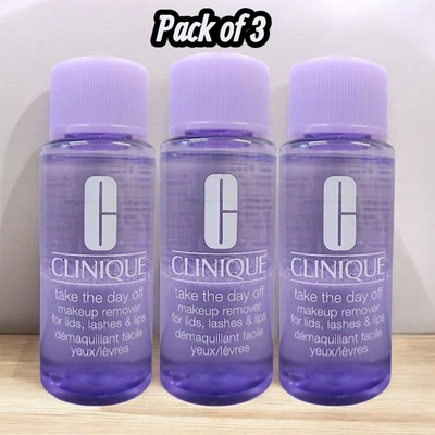 Clinique Take The Day Off Makeup Remover Travel Size 50ml Pack of 3 best value - Image 1 of 3