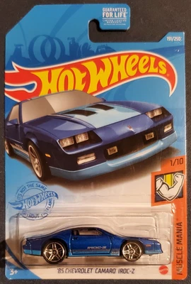 Chevrolet Camaro Iroc-Z Muscle Mania 1:10 Hot Wheels '85 синий - Изображение 1 из 4
