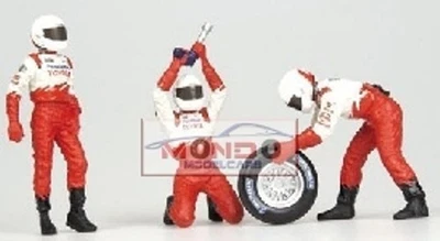 1:43 Minichamps Pit Stop Toyota Gomme Anteriore 1/43 343100062  Modellino - Immagine 1 di 2