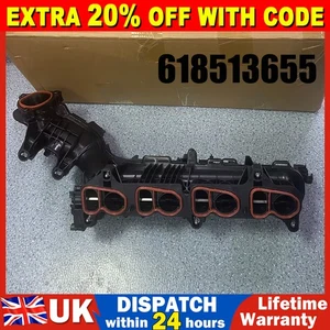 INTAKE INLET MANIFOLD & SWIRL FLAPS FOR BMW 1 2 3 4 5 7 X SERIES B47 11618513655 - Picture 1 of 11