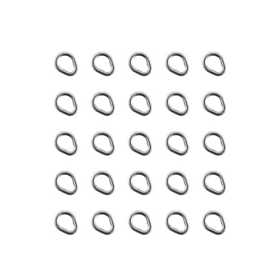 25Pcs Pear shape Solid Fishing Rings Fishing Split Link Fish Lures Connectors - Image 1 of 4