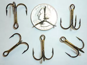 (100) VMC GAMBO REGOLARE 1X GANCI PER ACUTI (TAGLIA 4) BRONZO (9650BZ) BULK 9650 - Foto 1 di 1
