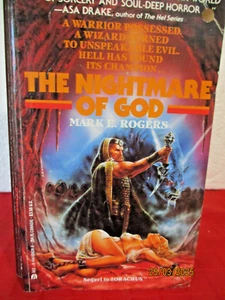 Mark E Rogers THE NIGHTMARE OF GOD pb 1988 (Zorachus #2) HORROR FICTION FANTASY - Picture 1 of 7