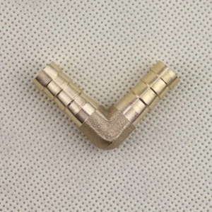 Tubo Barbed Ottone Montaggio Tubo Barba Gomito 90 gradi 5/16 pollici (8 mm) 1 pz NUOVO - Foto 1 di 6