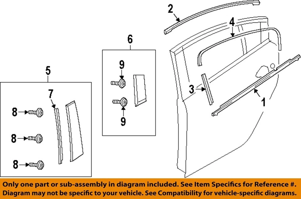 MAZDA OEM 14-21 6 puertas traseras exterior moldura de cinturón GHK150660E Foto 1 de 1