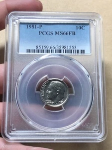 10 Cent = 1 Dime Coins the U.S mint P PCGS MS-66FB 1981_LDP Shop. - Picture 1 of 2