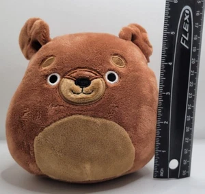 Squishmallow 5” Flaxy the Brown Dog BNWT 2022 Plush Dog Squad - Picture 1 of 4